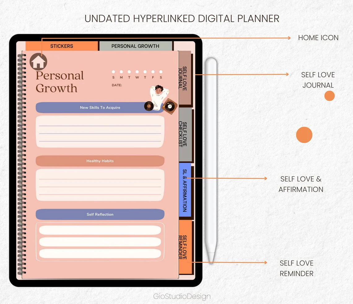 PastelIllustrationSelfLovePlanner